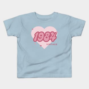 Vintage 1984 Heart Kids T-Shirt